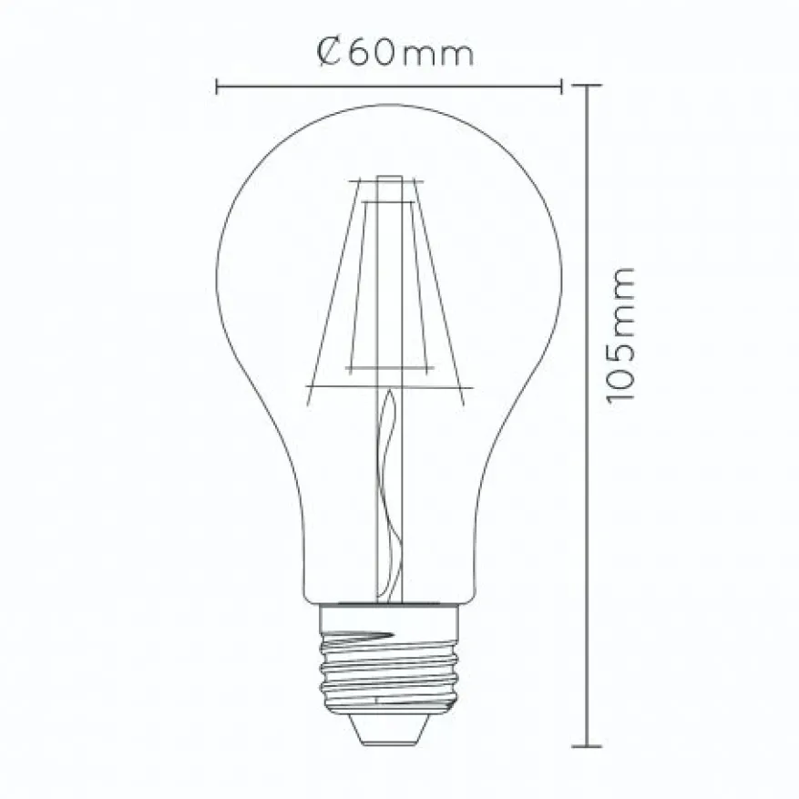 Lucide Lichtbron A60 Transparant - E27 - Ø 6 cm
