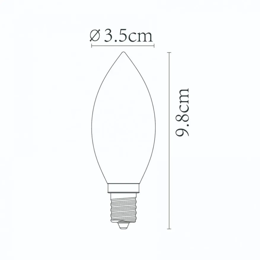 Lucide Lichtbron C35 Amber - E14 - Ø 3,5 cm