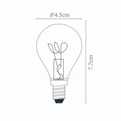 Lucide Lichtbron P45 Amber - E14 - Ø 4,5 cm