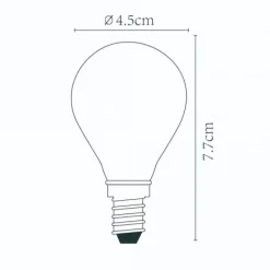 Lucide Lichtbron P45 Transparant - E14 - Ø 4,5 cm