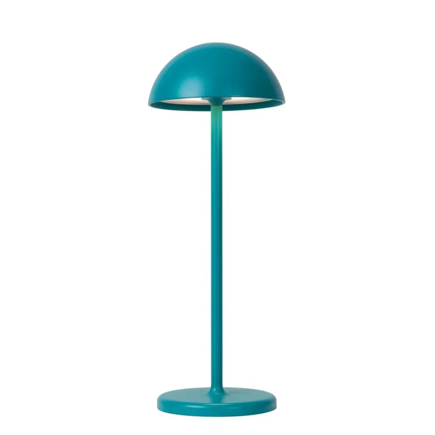 Lucide Oplaadbare Tafellamp Joy Turkoois - LED - 32 cm hoog