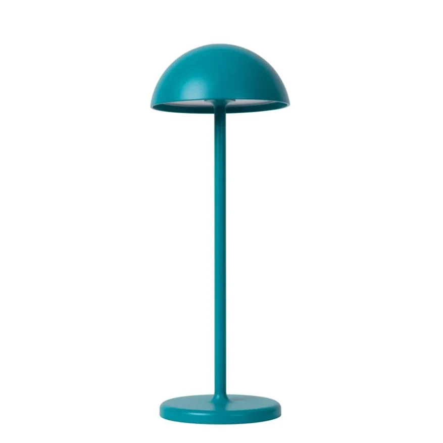 Lucide Oplaadbare Tafellamp Joy Turkoois - LED - 32 cm hoog