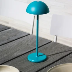 Lucide Oplaadbare Tafellamp Joy Turkoois - LED - 32 cm hoog