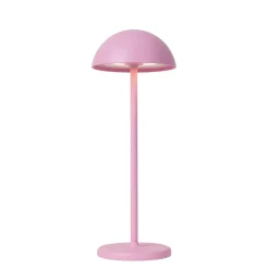 Lucide Oplaadbare Tafellamp Joy Roze - LED - 32 cm hoog