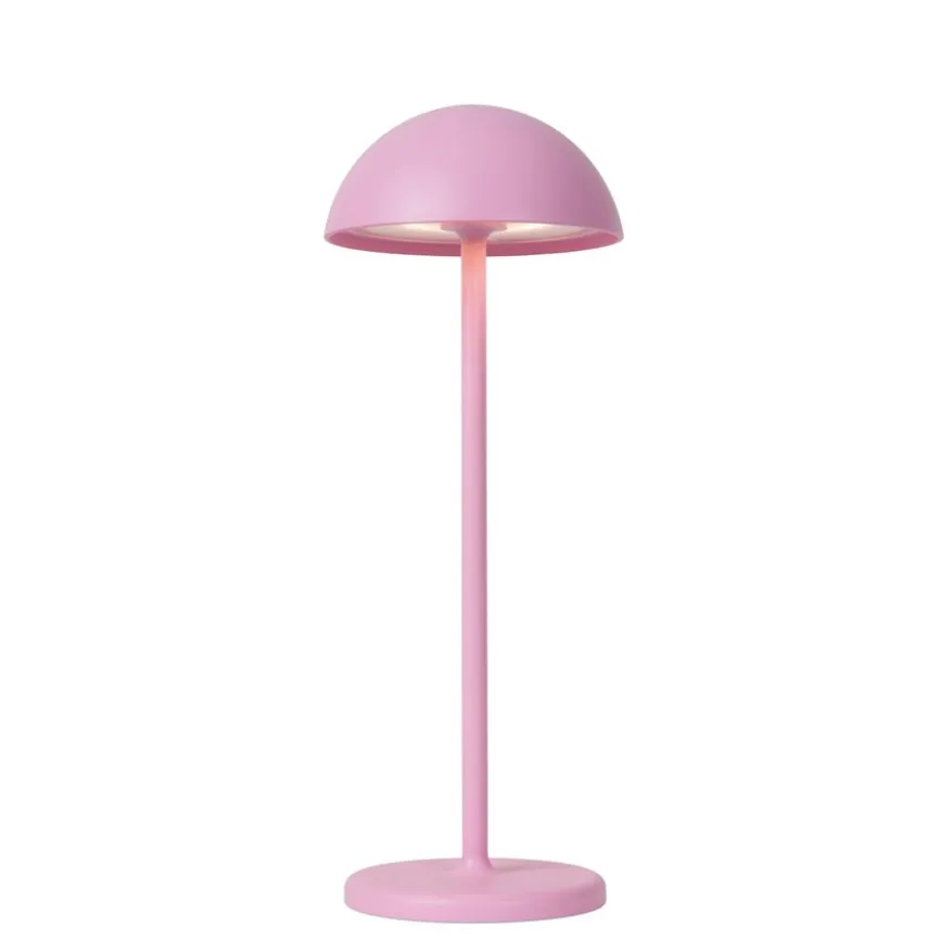 Lucide Oplaadbare Tafellamp Joy Roze - LED - 32 cm hoog