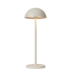 Lucide Oplaadbare Tafellamp Joy Wit - LED - 32 cm hoog