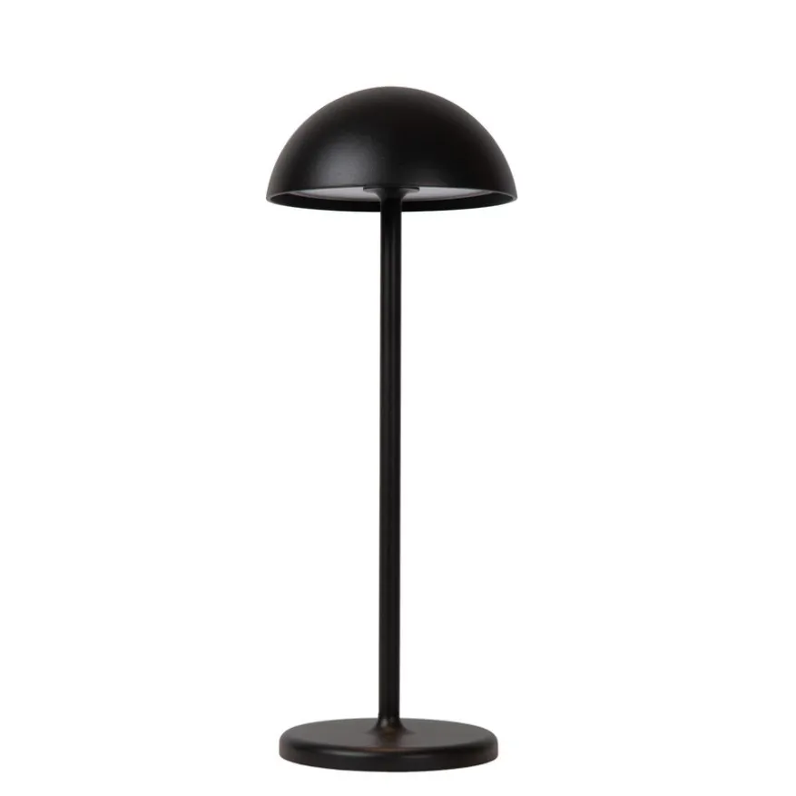 Lucide Oplaadbare Tafellamp Joy Zwart - LED - 32 cm hoog