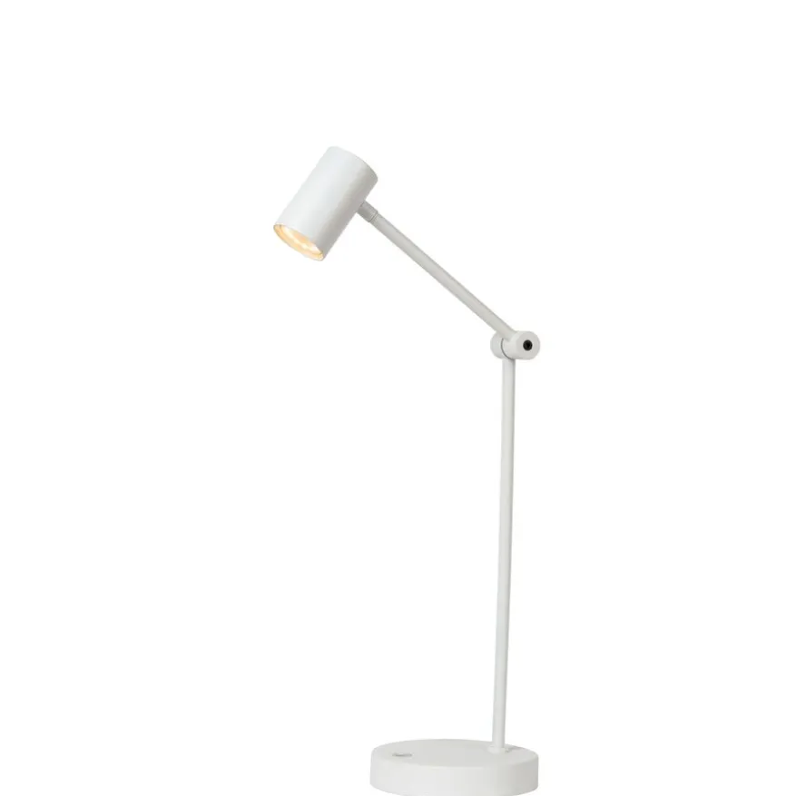 Lucide Oplaadbare Tafellamp Tipik Wit - LED - 64 cm hoog