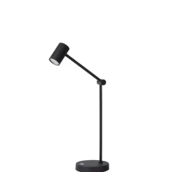 Lucide Oplaadbare Tafellamp Tipik Zwart - LED - 64 cm hoog