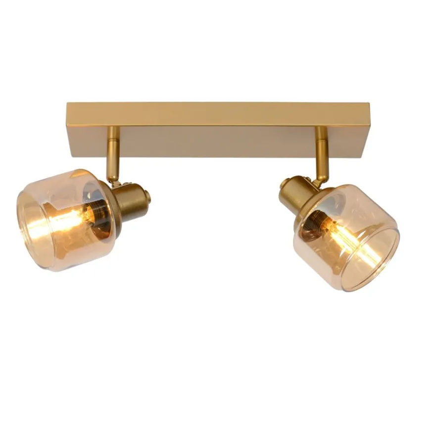 Lucide Plafondspot Bjorn Goud - 2 x E14 - 30 cm breed