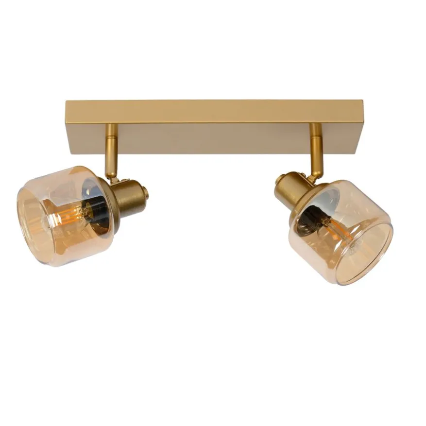Lucide Plafondspot Bjorn Goud - 2 x E14 - 30 cm breed