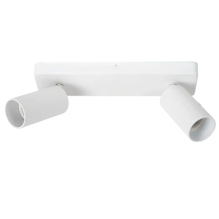Lucide Plafondspot Clubs Wit - 2 x GU10 - 31x9 cm
