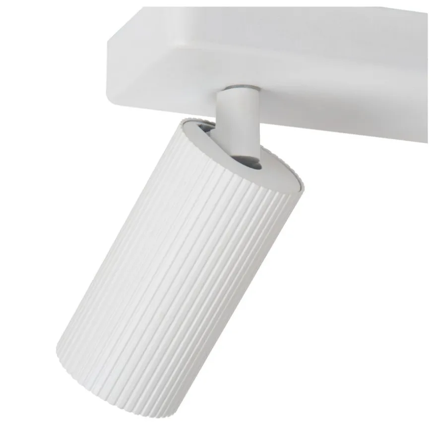 Lucide Plafondspot Clubs Wit - 2 x GU10 - 31x9 cm