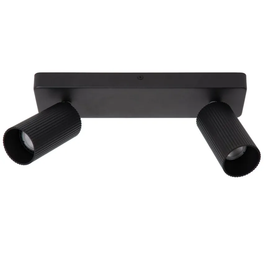 Lucide Plafondspot Clubs Zwart - 2 x GU10 - 31x9 cm