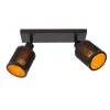 Lucide Plafondspot Tagalog Zwart - 2 x E27 - 32x10 cm