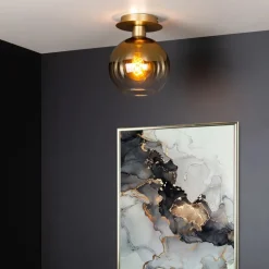 Lucide Plafonniere Marius Goud - E27 - Ø 20 cm