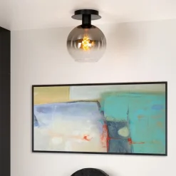 Lucide Plafonniere Marius Zwart - E27 - Ø 20 cm