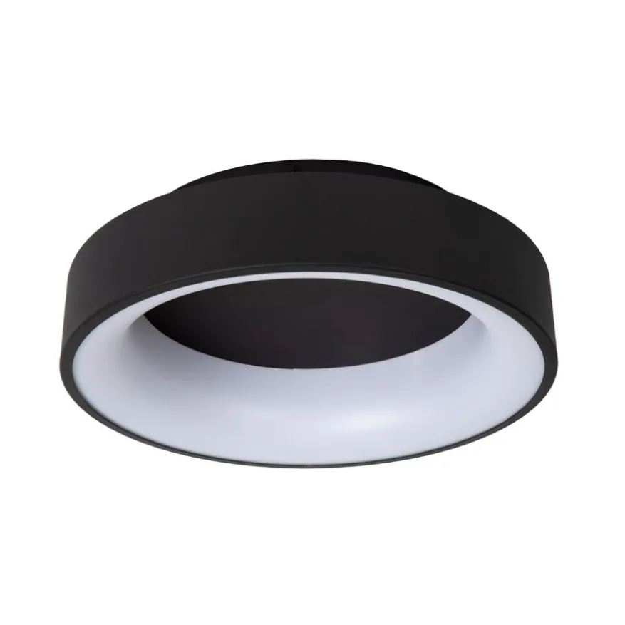 Lucide Plafonniere Mirage Zwart - LED - Ø 38 cm