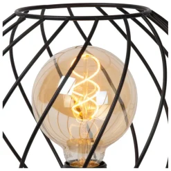 Lucide Tafellamp Danza Zwart - E27 - 23 cm hoog