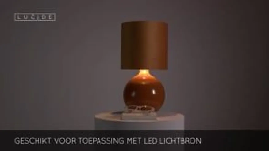 Lucide Tafellamp Esterad Okergeel - E14 - 47 cm hoog