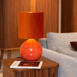 Lucide Tafellamp Esterad Oranje - E14 - 47 cm hoog