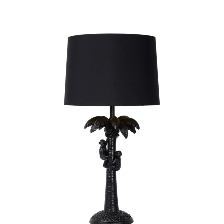 Lucide Tafellamp Extravaganza Coconut Zwart - E27 - 58 cm hoog