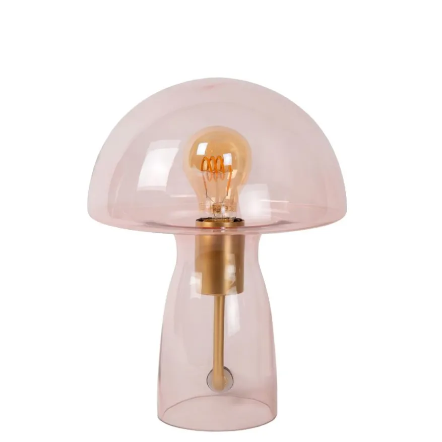 Lucide Tafellamp Fungo Roze - E27 - 28 cm hoog