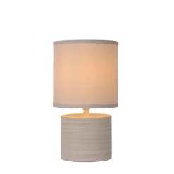 Lucide Tafellamp Greasby Beige - E14 - 26 cm hoog