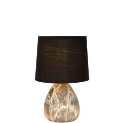 Lucide Tafellamp Marmo Zwart - E14 - 26 cm hoog