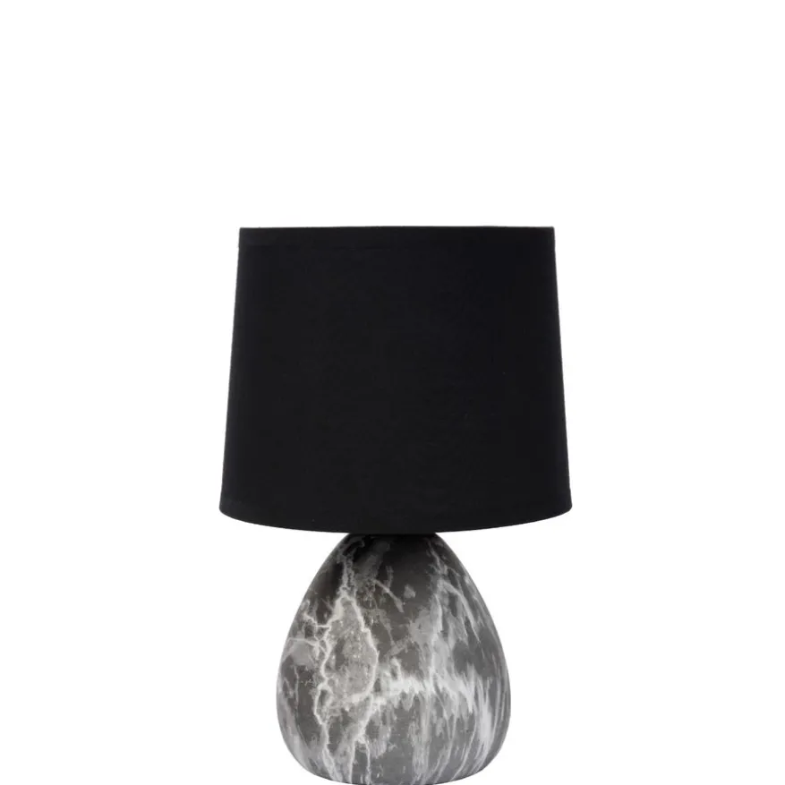 Lucide Tafellamp Marmo Zwart - E14 - 26 cm hoog