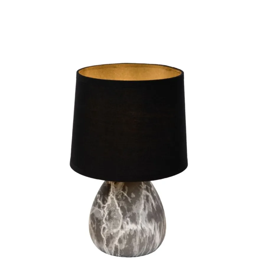 Lucide Tafellamp Marmo Zwart - E14 - 26 cm hoog