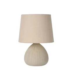 Lucide Tafellamp Ramzi Beige - E14 - 26 cm hoog