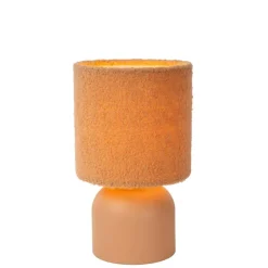 Lucide Tafellamp Woolly Geel - E14 - 28 cm hoog