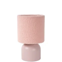 Lucide Tafellamp Woolly Roze - E14 - 28 cm hoog