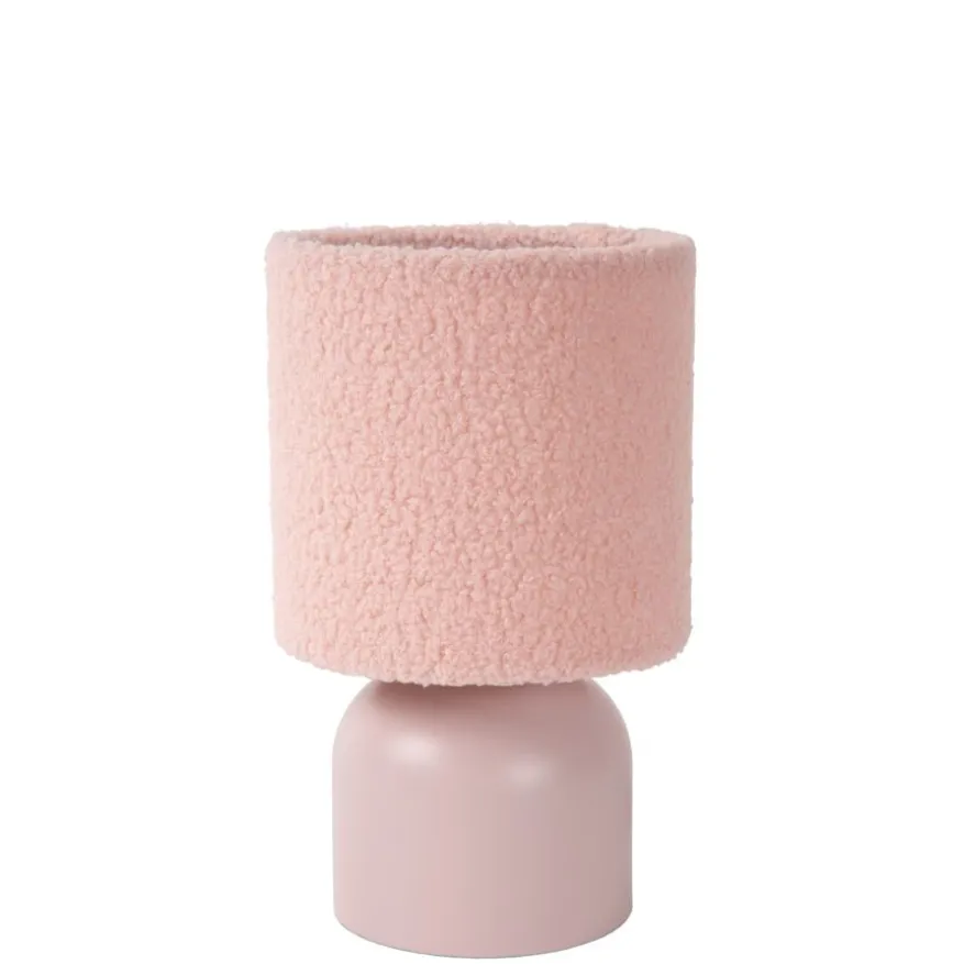 Lucide Tafellamp Woolly Roze - E14 - 28 cm hoog