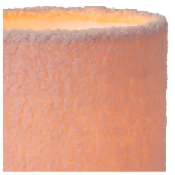 Lucide Tafellamp Woolly Roze - E14 - 28 cm hoog