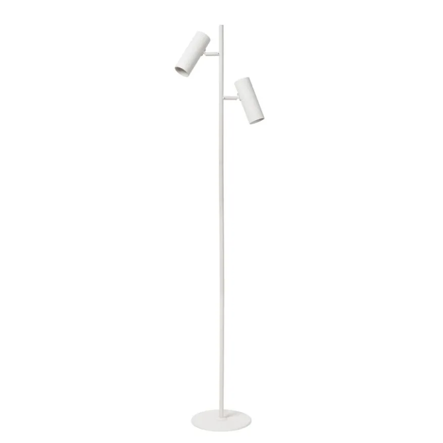 Lucide Vloerlamp Clubs Wit - 2 x GU10 - 140 cm hoog