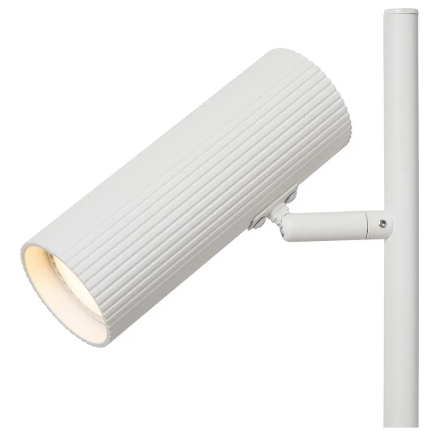 Lucide Vloerlamp Clubs Wit - 2 x GU10 - 140 cm hoog