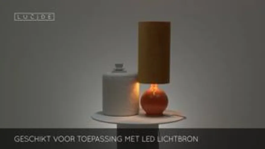 Lucide Vloerlamp Esterad Okergeel - E27 - 100 cm hoog