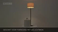 Lucide Vloerlamp Maya Beige - E27 - 150 cm hoog