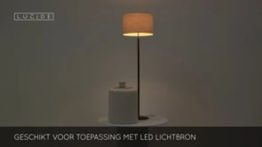 Lucide Vloerlamp Maya Beige - E27 - 150 cm hoog