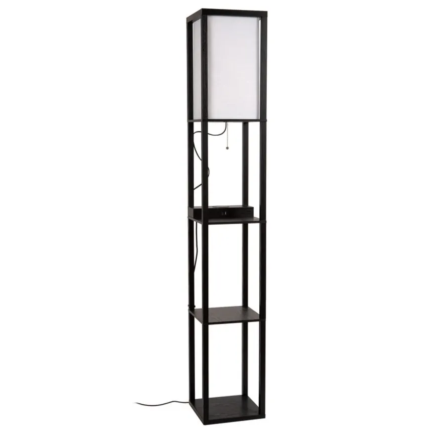 Lucide Vloerlamp Menno Zwart - E27 - 163 cm hoog