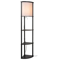 Lucide Vloerlamp Menno Zwart - E27 - 163 cm hoog