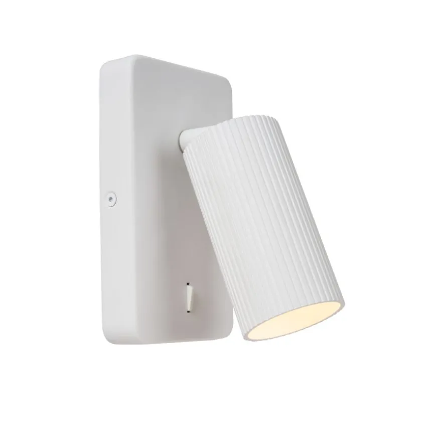 Lucide Wandlamp Clubs Wit - GU10 - 16 cm hoog