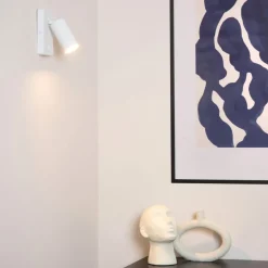 Lucide Wandlamp Clubs Wit - GU10 - 16 cm hoog