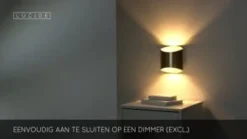 Lucide Wandlamp Diletta Goud - G9 - 18 cm hoog