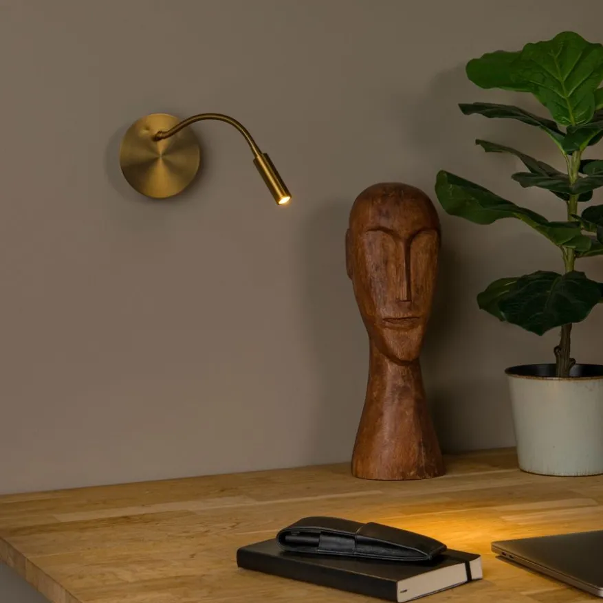 Lucide Wandlamp Jolijn Goud - LED - Ø 11 cm