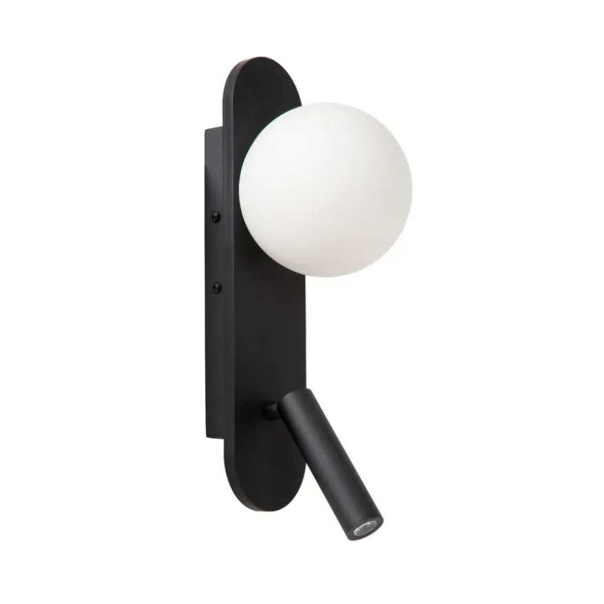 Lucide Wandlamp Kelly Zwart - LED - 32 cm hoog