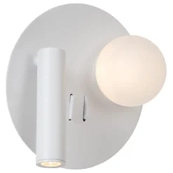 Lucide Wandlamp Matiz Wit - LED - Ø 17 cm