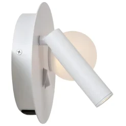 Lucide Wandlamp Matiz Wit - LED - Ø 17 cm